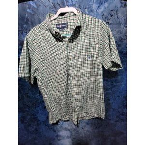 Ralph Lauren Green and white button up.